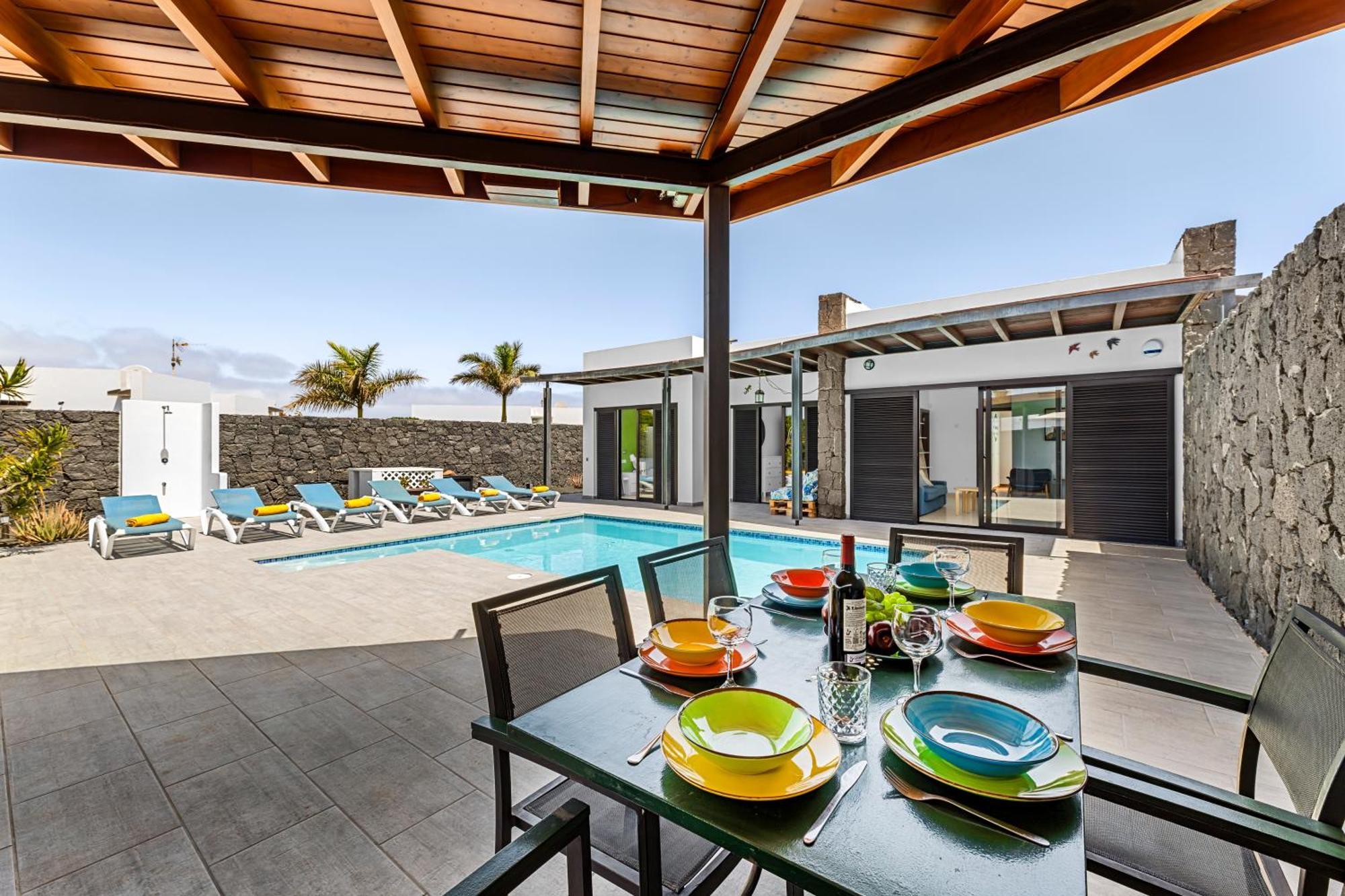3 Bedroom Villa With Private Pool Close To Papagayo Beach 普拉亚布兰卡 外观 照片